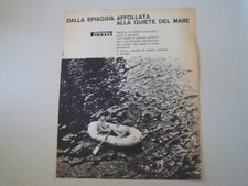 advertising Pubblicità 1961 BATTELLO PNEUMATICO GOMMONE NAUTILUS D PIRELLI
