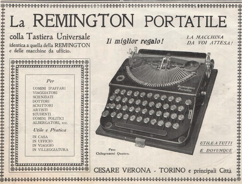 Pubblicita 1923 remington - pubblicita',