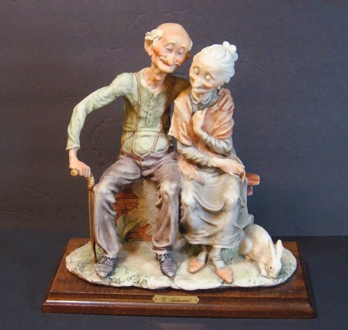 Statua statuina vecchia - , coppia