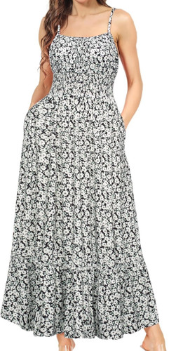 Maxi abito donna floreale