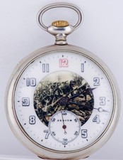 WWI Militare Soldati Zenith Tasca Orologio Decorato Smalto Dial Raffigurante Un