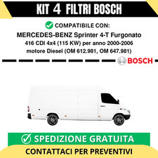KIT BOSCH 4 Filtri tagliando