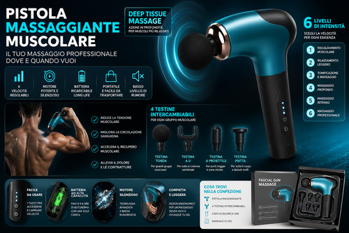 Pistola massaggiante muscolare - massaggiante,