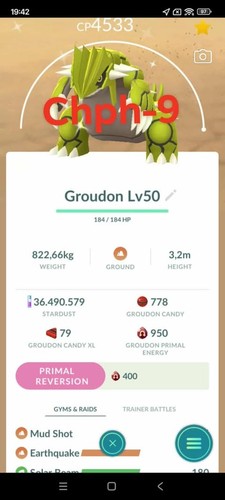 Pokemon shiny groudon lv50 - pokemon,