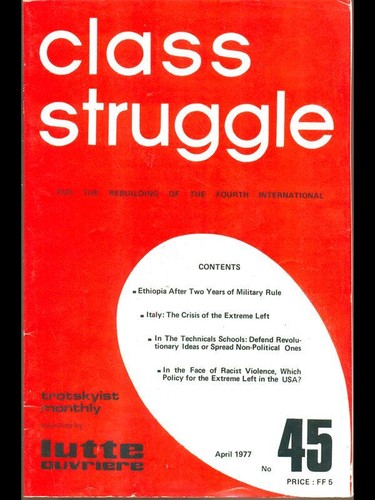 Class struggle april 1977 - struggle, n