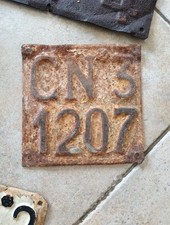 TARGA Moto EPOCA VINTAGE Ferro provincia CN Cuneo USO COLLEZIONISTICO 