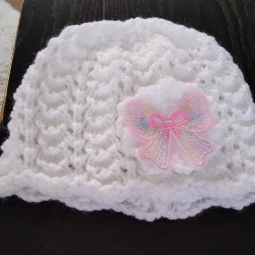 Cappello bambina lavorato - , a