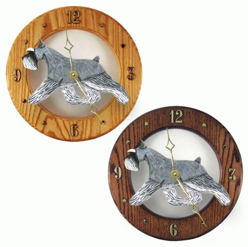 Orologio legno schnauzer - orologio, in