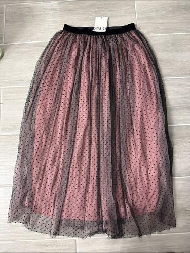 Gonna lunga pois rosa 100 - lunga,