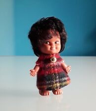 Mini bambola,vintage, modello 1969, Made in Hong Kong, altezza 9 cm.