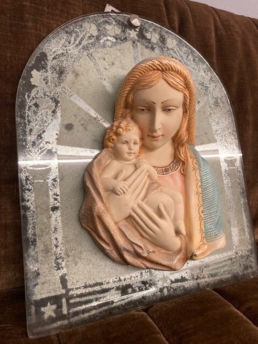 Madonna ceramica anni 40 - madonna, in