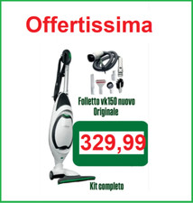 FOLLETTO VK 150 NUOVO+KIT TUBI- 24 MESI DI GARANZIA-SACCHETTI PROFUMI  SCOPA