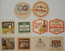 10) SOTTOBICCHIERE BIRRA TEDESCO VINTAGE ASSORTIMENTO ESCLUSIVO COLLEZIONE UNICA NEL SUO GENERE *D
