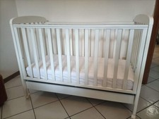 Lettino Picci Neonato Bambino in Legno con Sponda Regolabile + Materasso