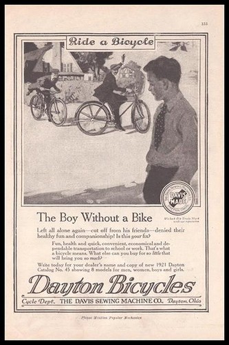 Bicicletta dayton 1920 il - ad, "il