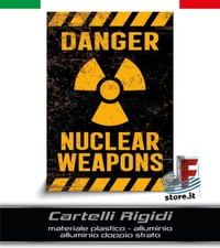 Cartello armi nucleari - cartello,