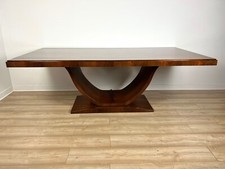 Lussuoso Tavolo Pranzo Im Art-Deco-Stil Di Legno Della Noce