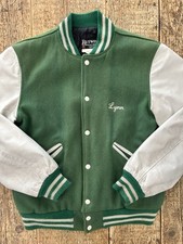 Butwin Giacca Varsity College Bomber Leather Lana Made USA 80’s Vintage Tg S