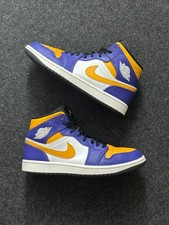 Nike jordan mid - 1, lakers