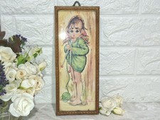 ANNI 70 QUADRETTO F.IDYLLE AKA JOLYLLE CAMERETTA Cm 25,5X10,5 BAMBINA