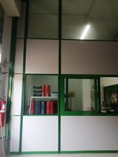 PARETI DIVISORIE IN ALLUMINIO VERDE