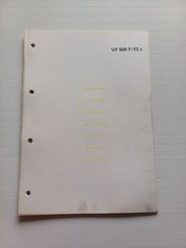 Honda VF 500 F - F II scheda informazioni tecniche manuale officina italiano