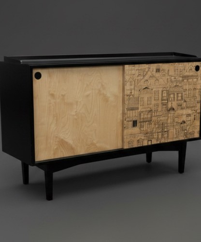 Credenza vintage guarisce - credenza, anni