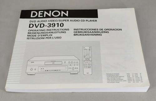 Denon dvd 3910 - denon,