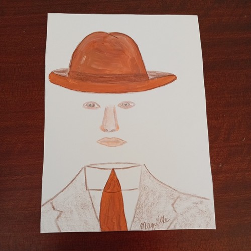 Magritte tecnica mista - magritte,,