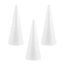  3 coni in polistirolo: albero