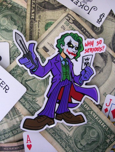 Adesivo vinile joker heath - vinile,