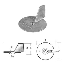 Anodo Pinna Honda per 75 90