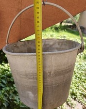 Secchio Da Mungitura Vintage  In Alluminio 