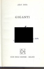 GIGANTI - ALFRED DOBLIN ED