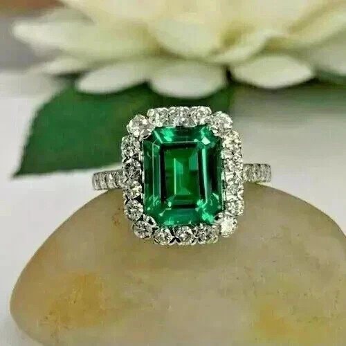 Anello taglio smeraldo - 3,00,