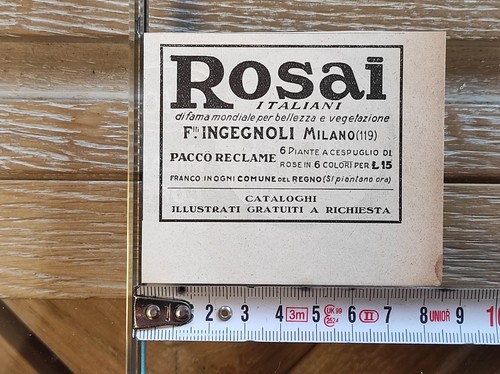 Antica pubblicità del - , 1931