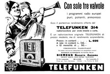 Pubblicita 1934 telefunken - pubblicita',