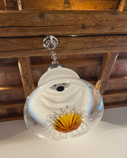 LAMPADARIO A SOSPENSIONE " MAZZEGA " ANNI 60/70 in VETRO di MURANO vintage