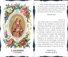 RARITA'*SANTINO DEL GIORNO DI NASCITA *17-NOVEMBRE*S.ILDA BADESSA*