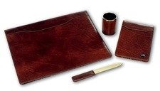 SET DA SCRIVANIA 4 PZ IN PELLE