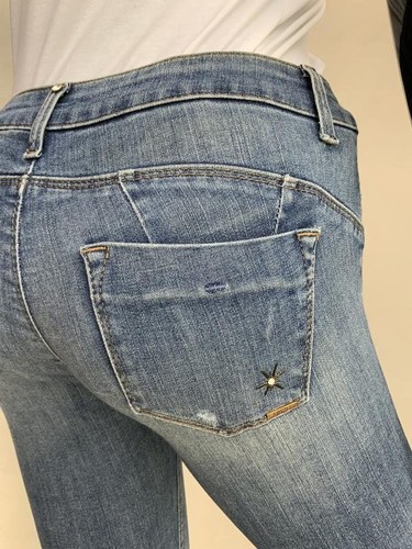 Jeans donna liu blu navy - donna,