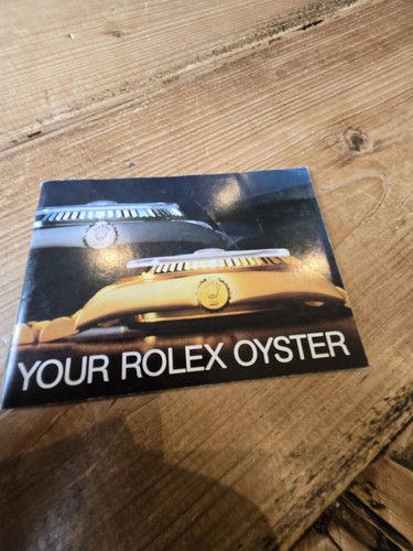 Tuo rolex oyster booklet - tuo,