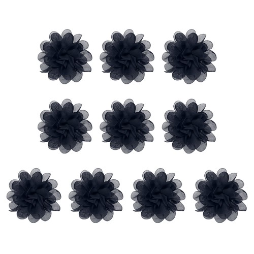 Pezzi chiffon fiori - pezzi, 3,9"