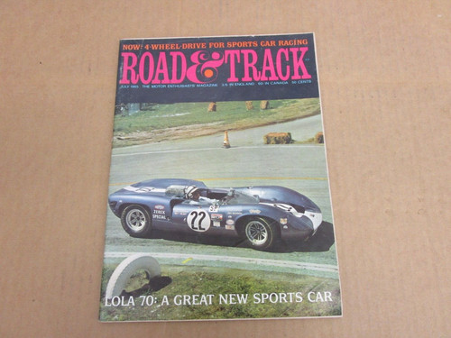 Road track magazine july - track,