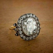 Antico 2.45CT Cuscino Diamanti