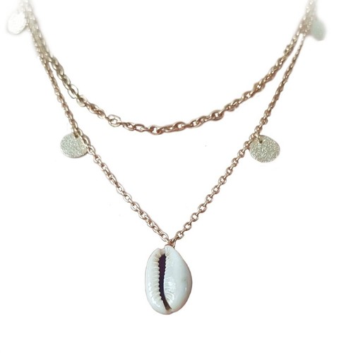 Cowrie shell ciondolo - shell,