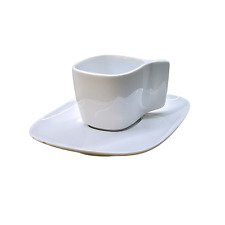Tazza Tazzina Caffé ROSENTHAL A La Carte Tatami Bianco in Porcellana con Piatto