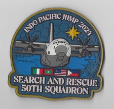 Patch Aeronautica Militare Italiana Indo Pacific Jump 2024 Qatar, Maldive e Malesia