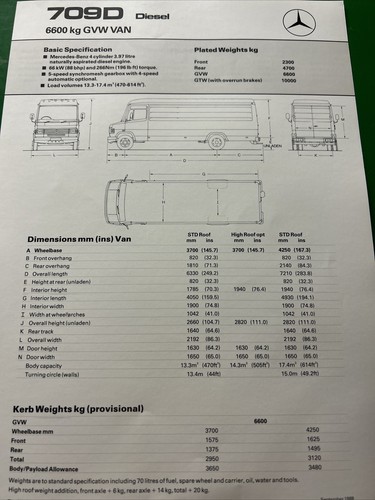 Mercedes benz 709d - 709d, diesel