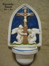 Acquasantiera ceramica toscana